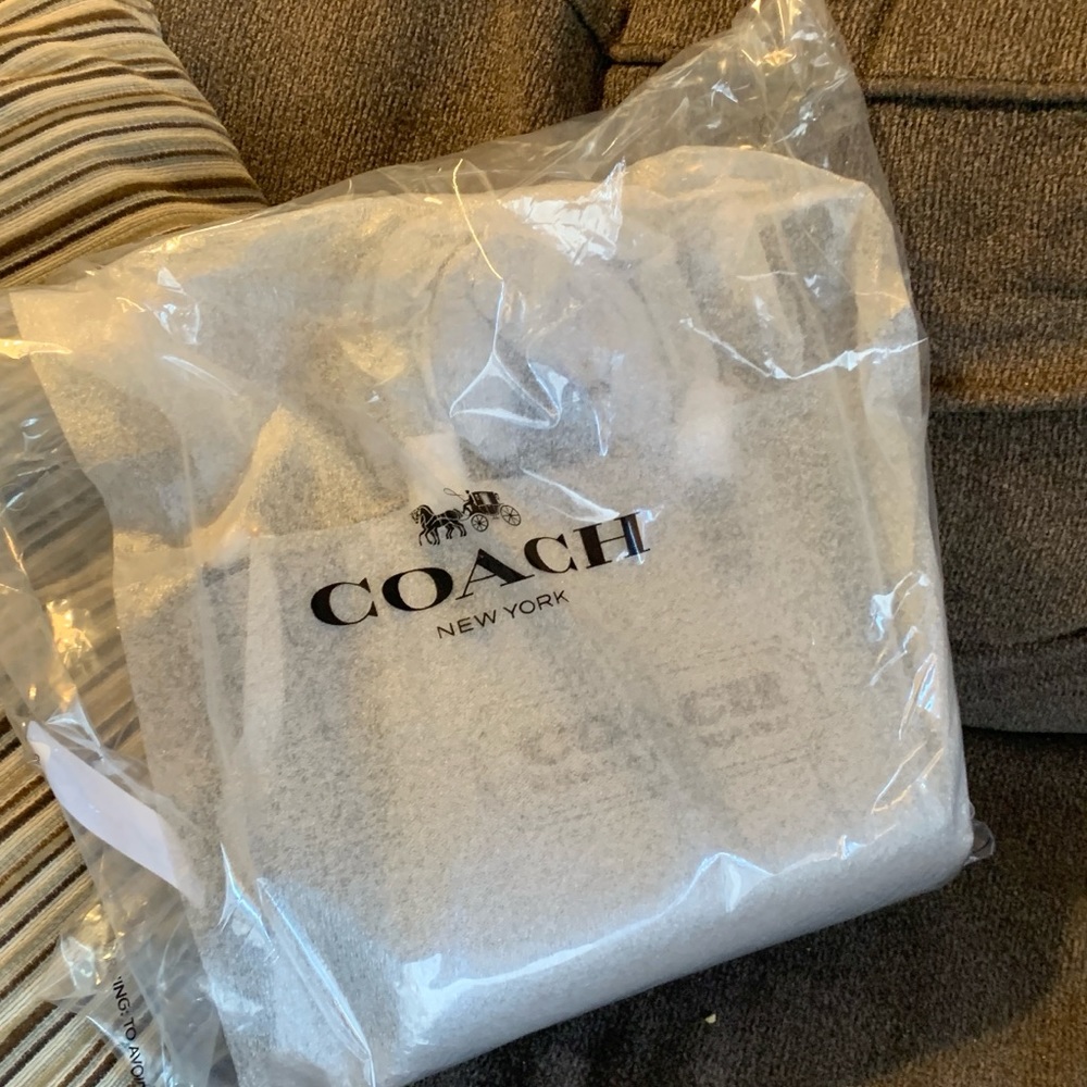 Authentic COACH 1941 jacquard/calf leather logo zip top satchel/Crossbody - Picture 6 of 15